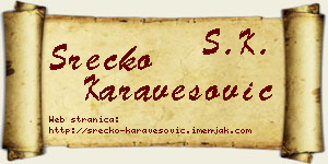 Srećko Karavesović vizit kartica